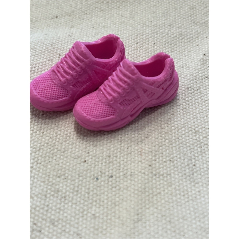 Barbie Fashionistas Low Sneakers Pink Running Shoes Soft Plastic Sporty - Arched - Picture 2 of 5